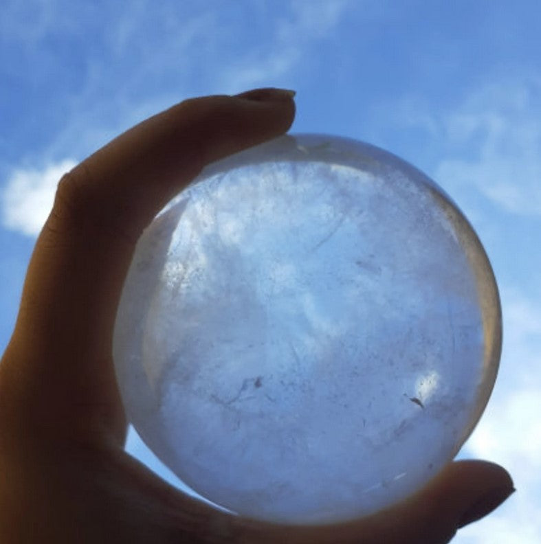 Clear Specimen Sphere, Clear Crystal Ball.