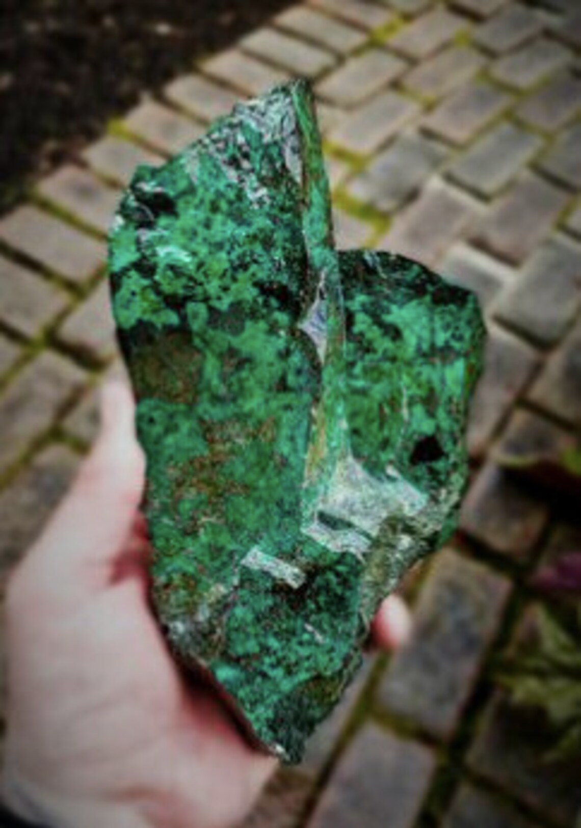 Malachite ~ Raw Fibrous African Malachite Crystal