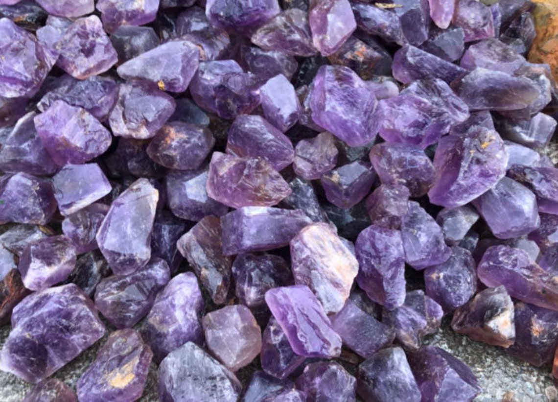 Rough Natural Amethyst Crystals