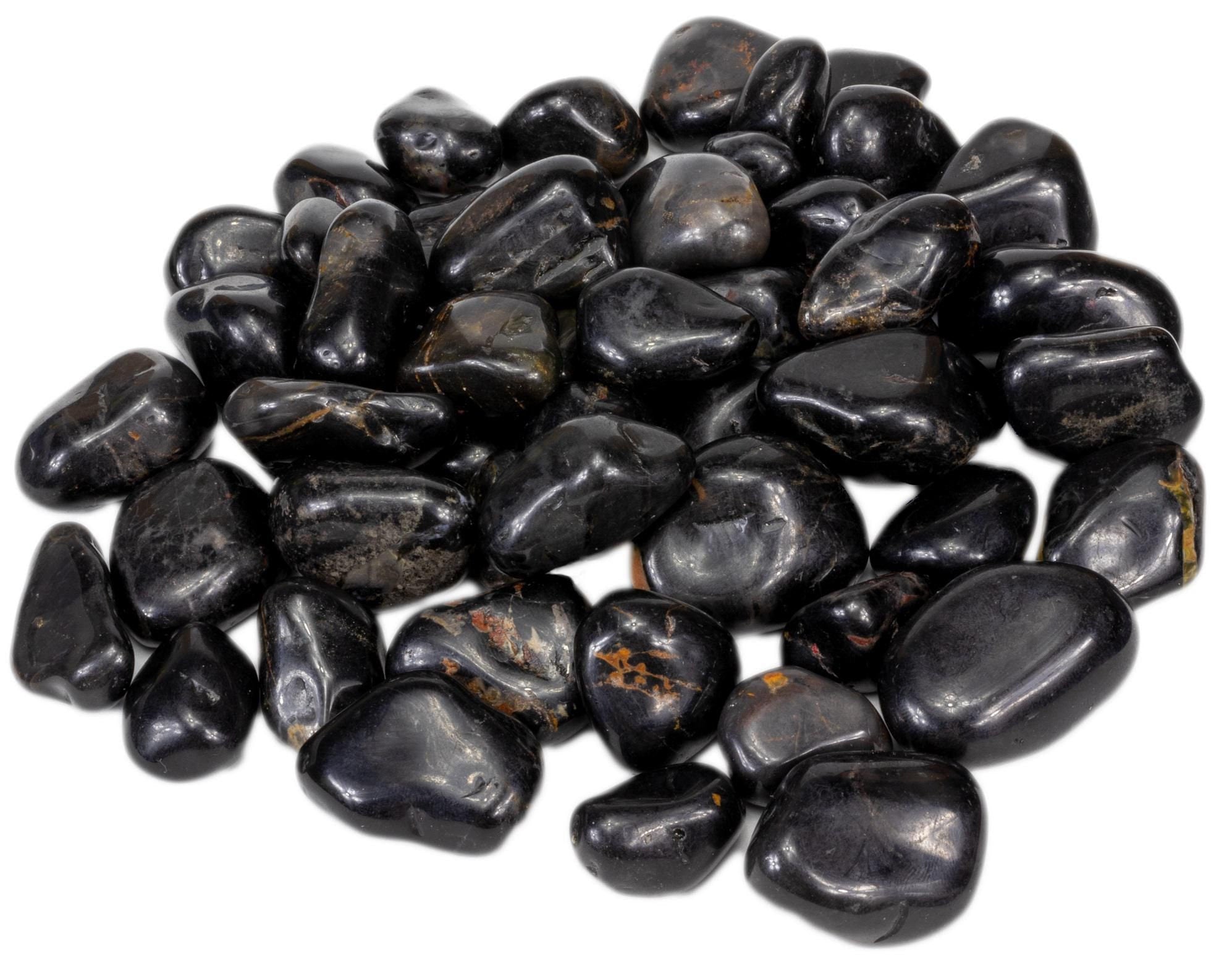 Tumbled Natural Black Onyx Stones
